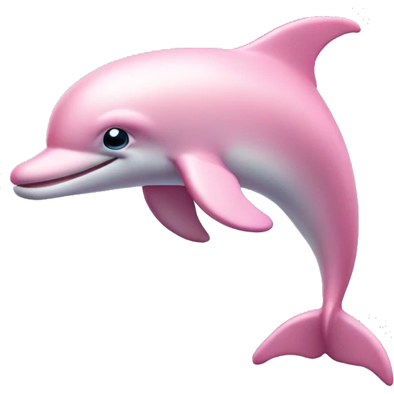 Pastel-pink-colors-dolphin emoji