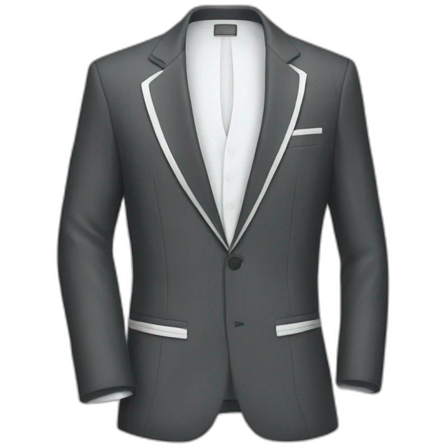blazer con rallas blancas emoji