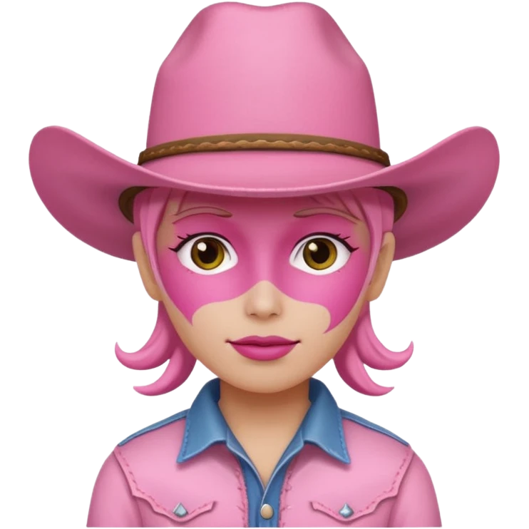 pink cowboy emoji