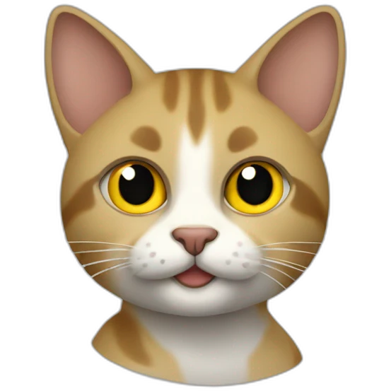 Gato con plátano en la boca emoji