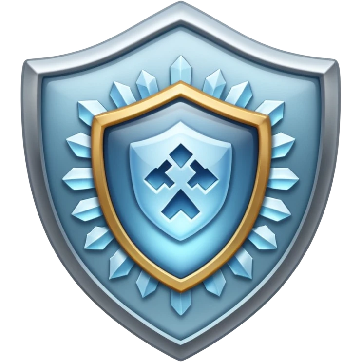 frosted shield emoji