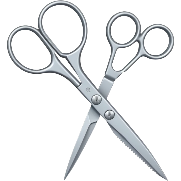Scissors cutting id emoji