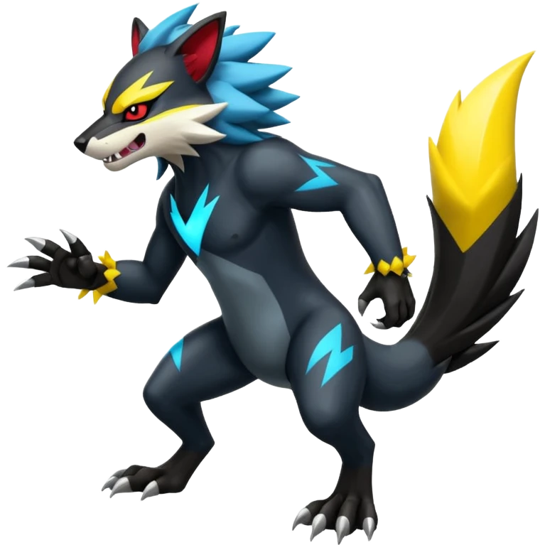 Obstagoon-Luxray-Zeraora-fusion  emoji