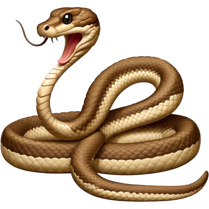 rattle snake with raised tail emoji