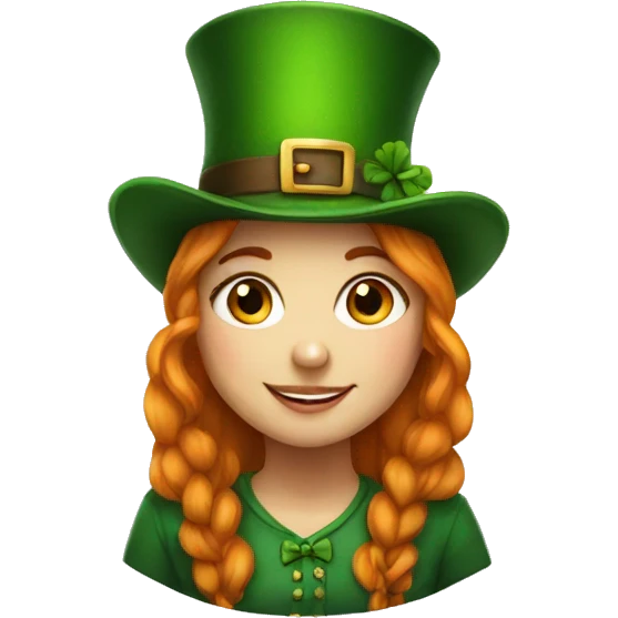 Girl leprechaun emoji