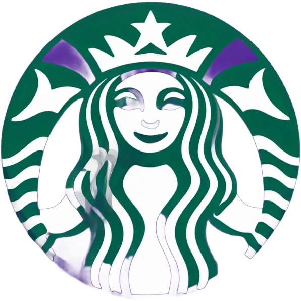 Purple Starbucks emoji