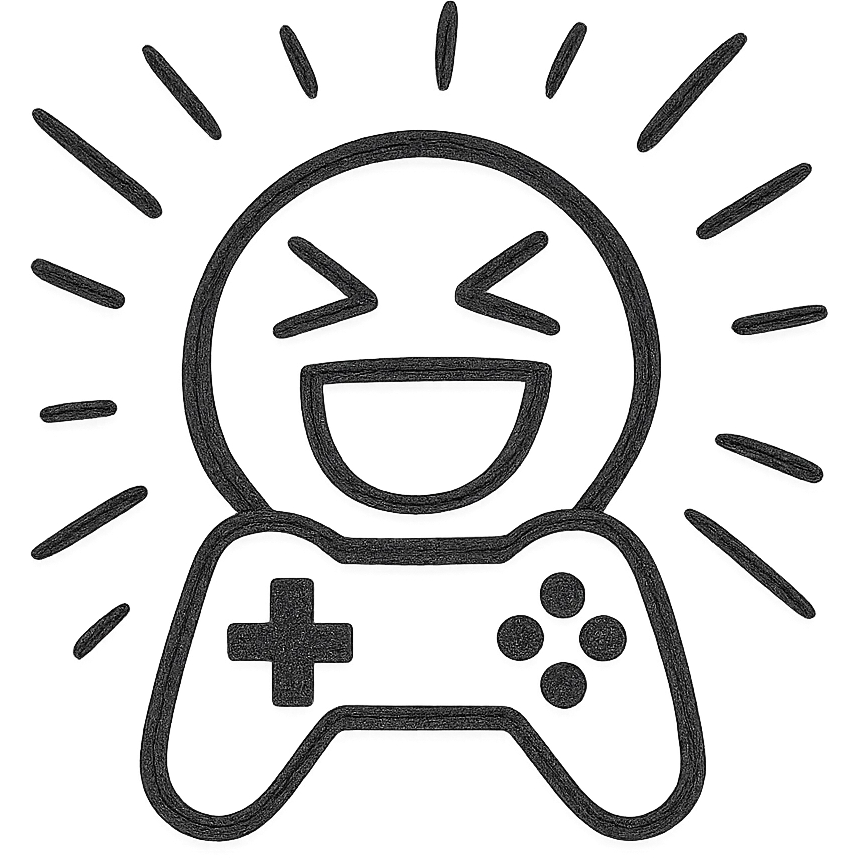 unique gaming emote, energetic, sketchy lines emoji