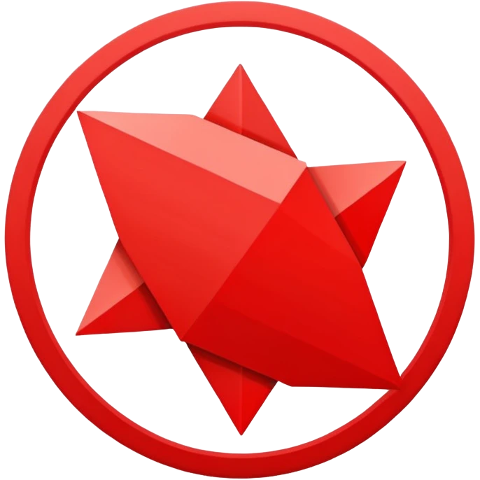 𒉭 make this symbol in red emoji