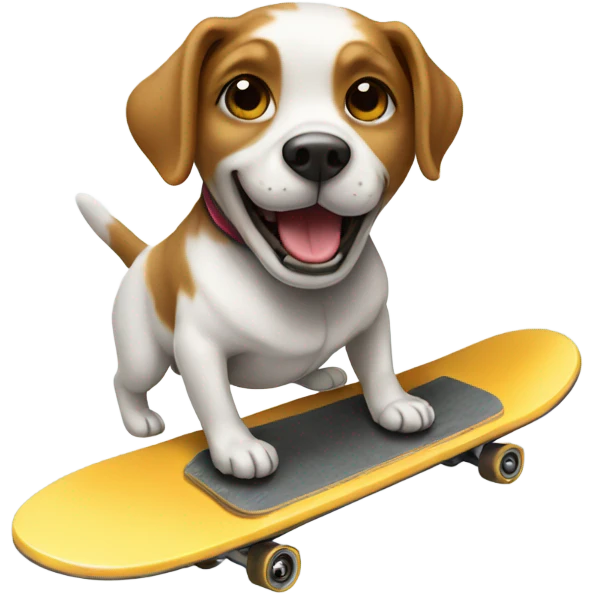 Dog on skateboard  emoji