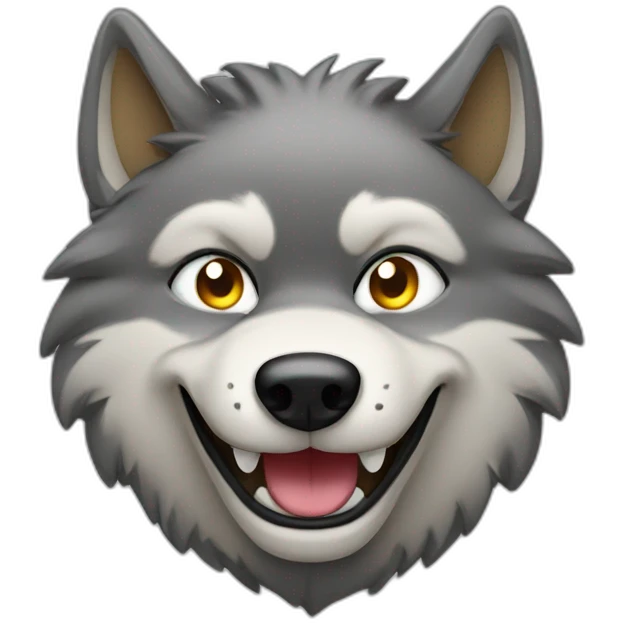 forry wolf winking emoji
