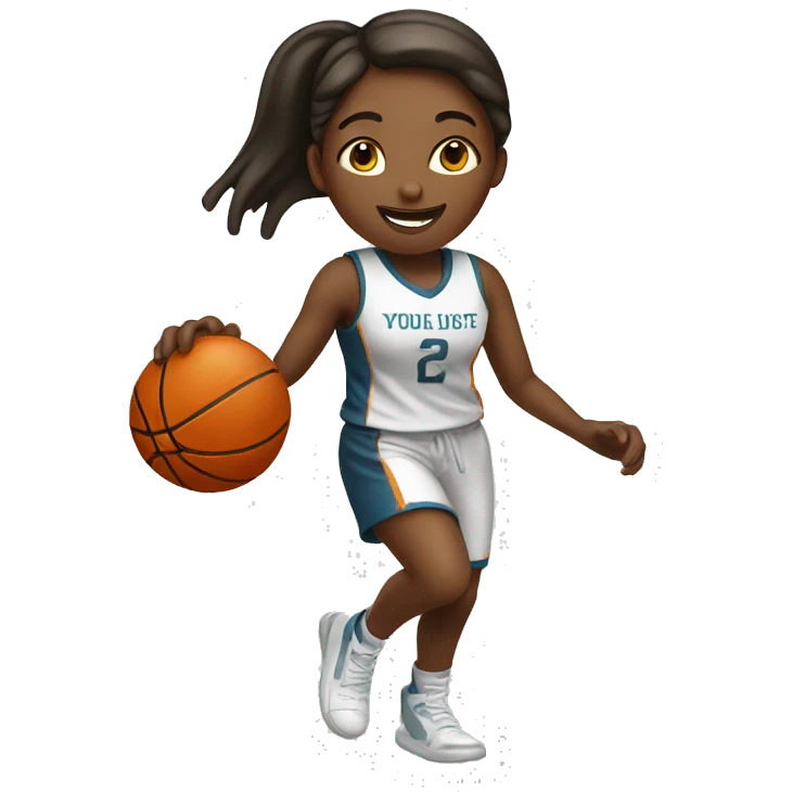 girl playing basketball emoji
