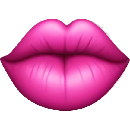 a kiss mark but pink emoji