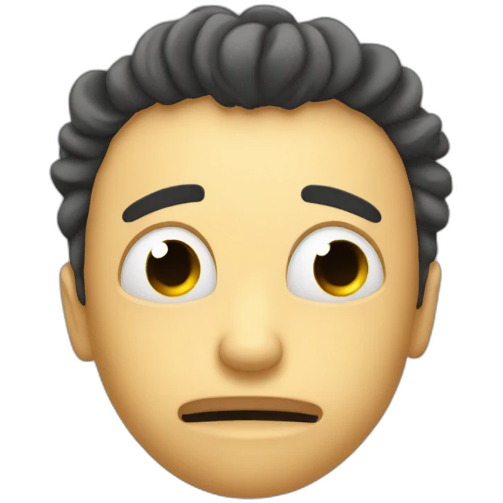 peron holding their head as if it's exploding emoji