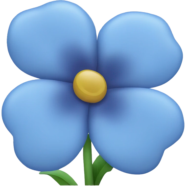 Blue flower emoji
