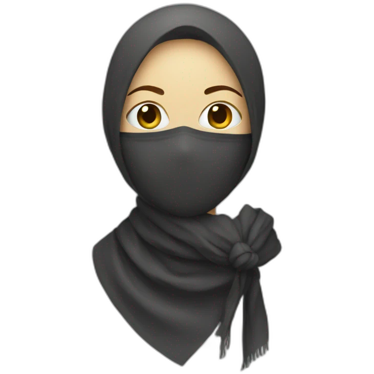 scarf masked woman emoji