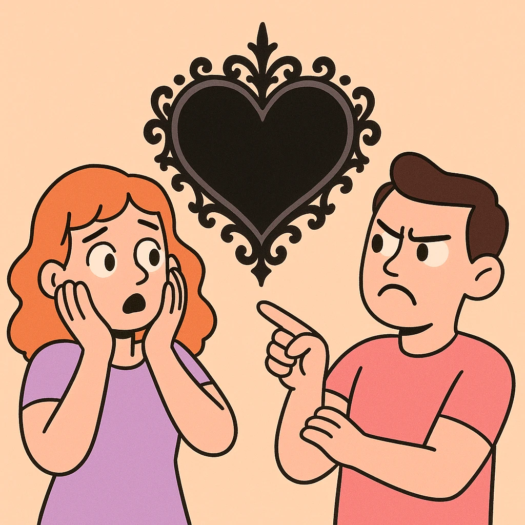 black gothic heart, ornate, dark, elegant emoji