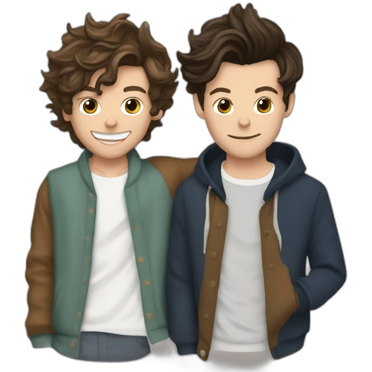 louis tomlinson and harry styles emoji
