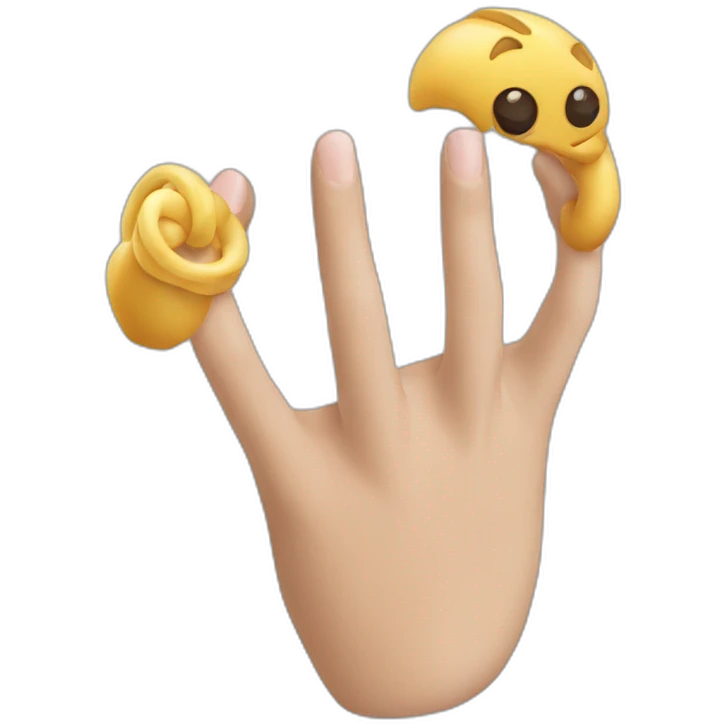 Bague au doigt emoji