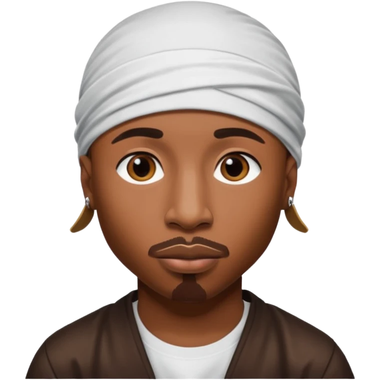 2Pac only face and durage emoji