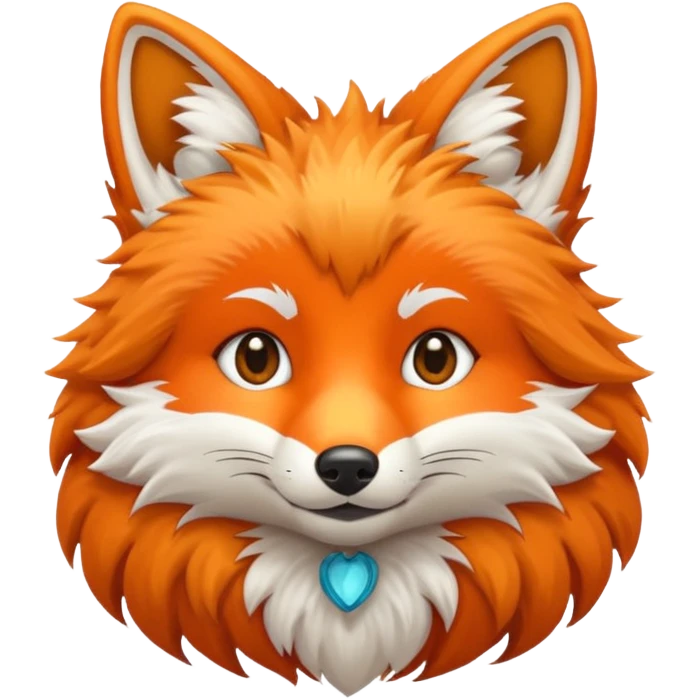 A black panther but it is a orange colored fox emoji
