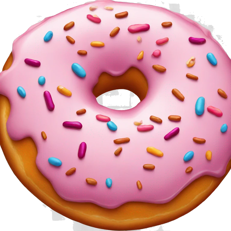 tempting traditional doughnut close-up emoji
