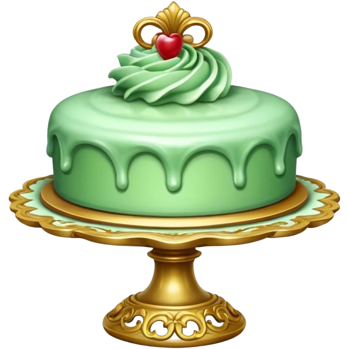rococo regency green dessert emoji