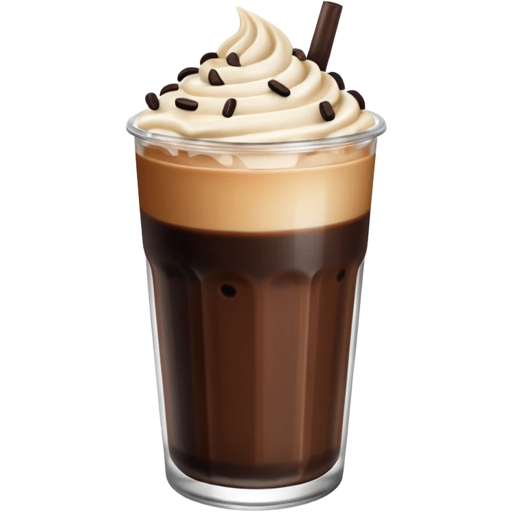 Oreo iced coffee no whipped cream emoji