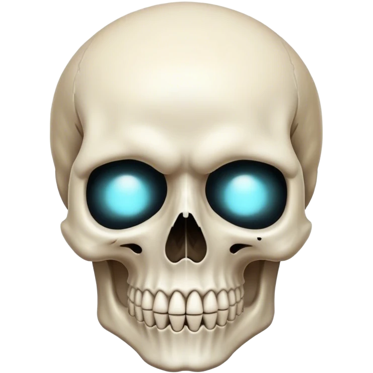 Skull face mind blown emoji
