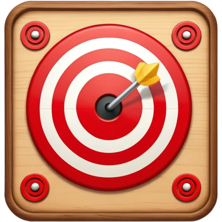 Moving target board with blinking light emoji