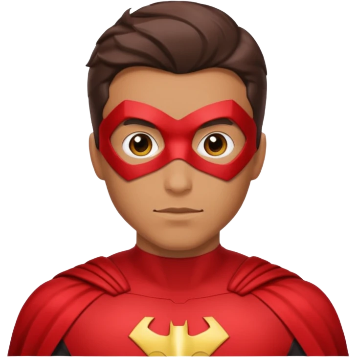 inscticidier super hero man red emoji