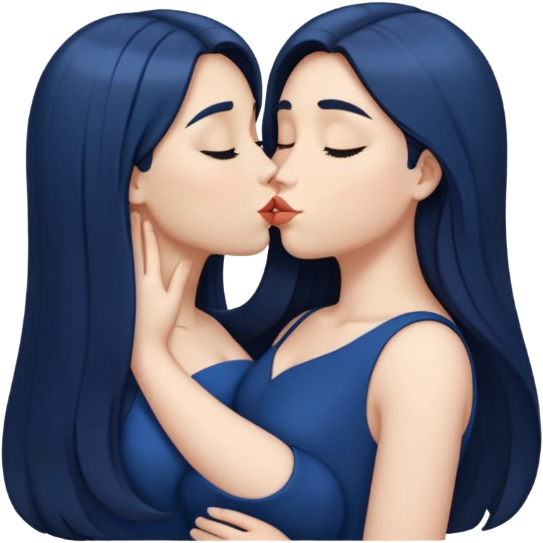 crazy drunk pose curvy dark blue {{very long straigth hair}}} pale,fullbody,kissing  emoji