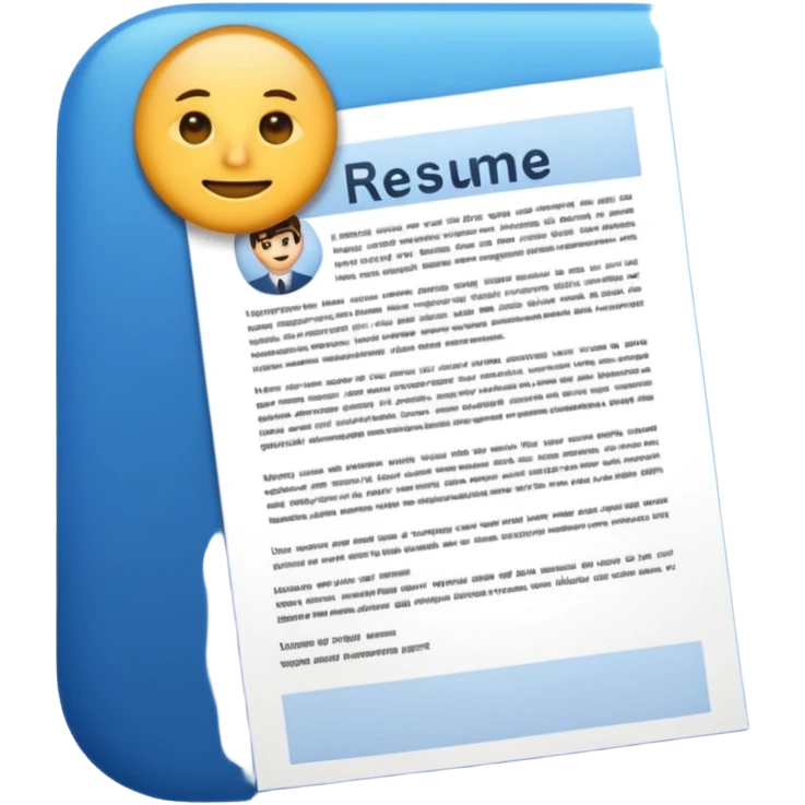 resume letter emoji