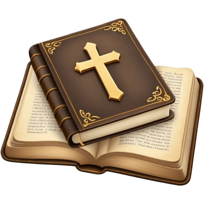 realistic open covers of bible emoji