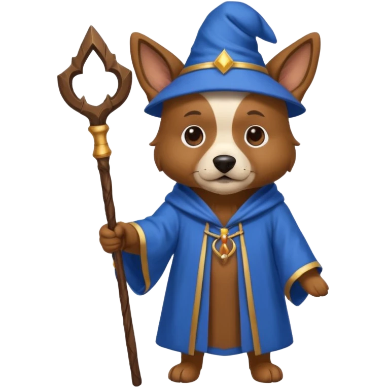 Dog wizard emoji