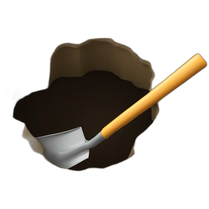 hole with a shovel emoji