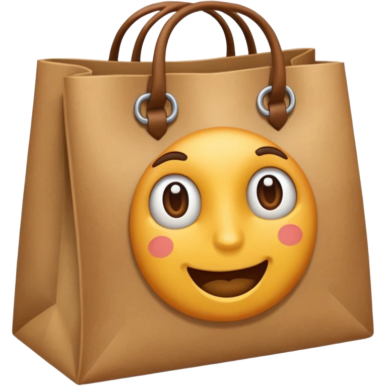 bolsa de papel emoji