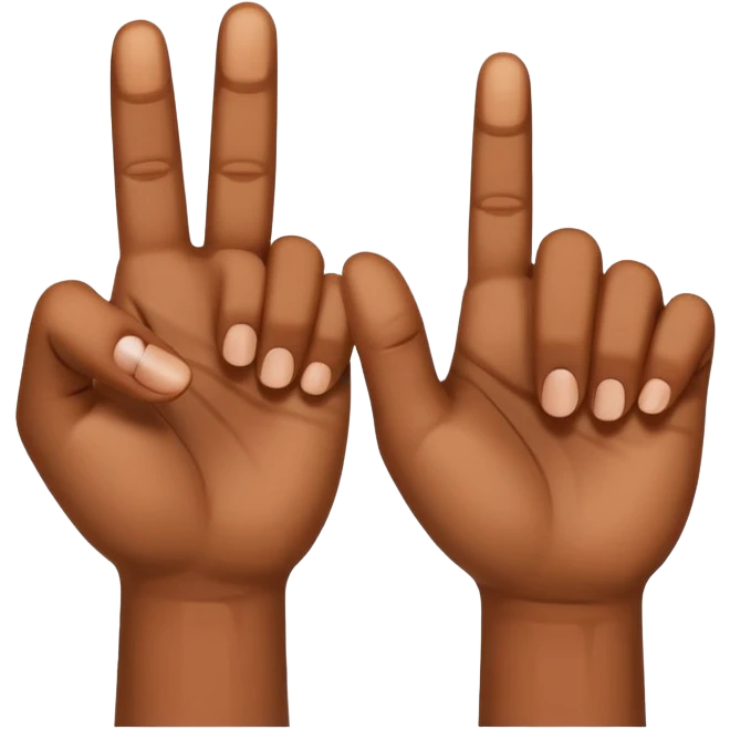 Do a mini dab with the thumb and index fingers emoji
