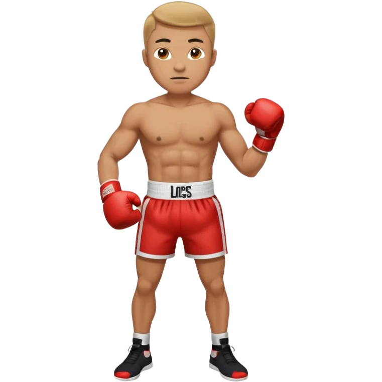 guy workout boxing full body shirt on  emoji