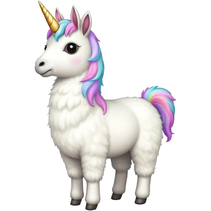 Lama licorne  emoji