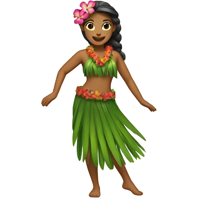 Hawaiian hula dancer  emoji