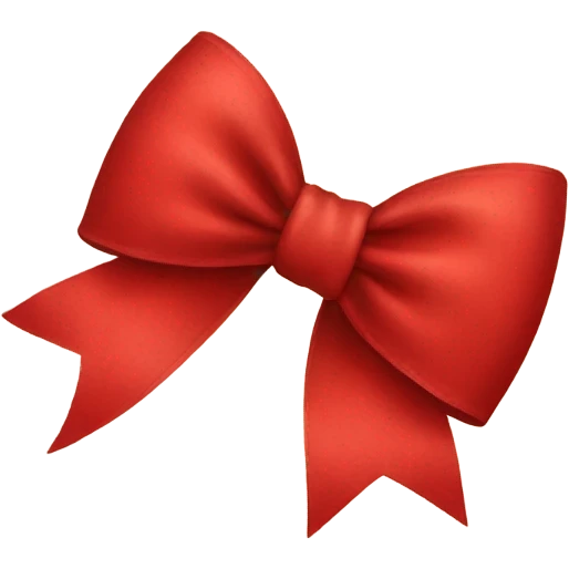 Red bow emoji