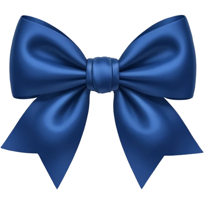 Dark blue bow emoji