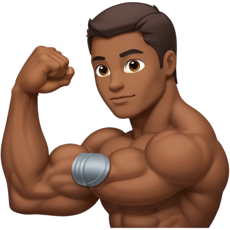 Bíceps Flexionado direito emoji