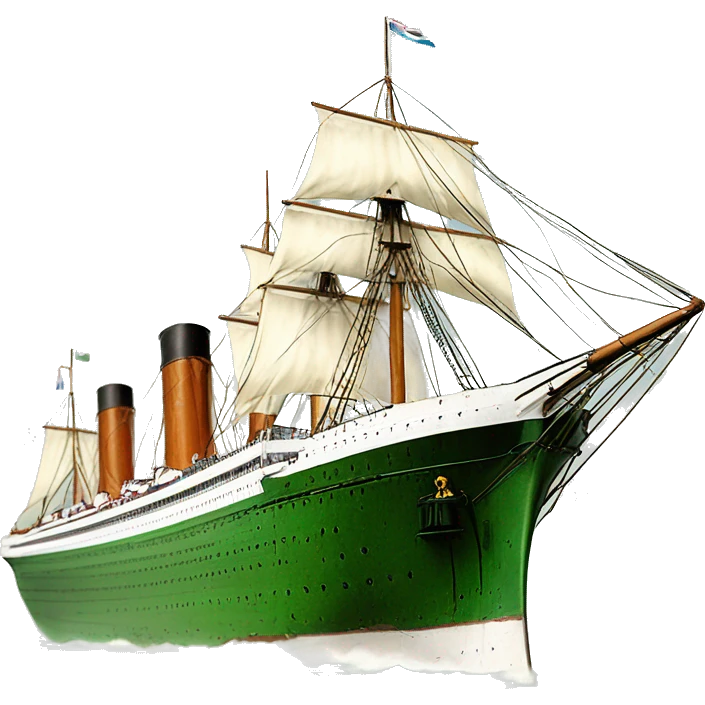 Ship that’s looks exact to the white star line HMHs Britannic emoji