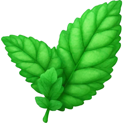 mint leaf emoji