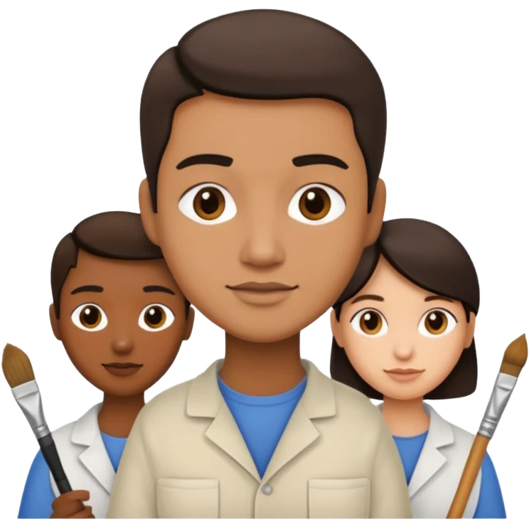 Restorers with Brushes emoji