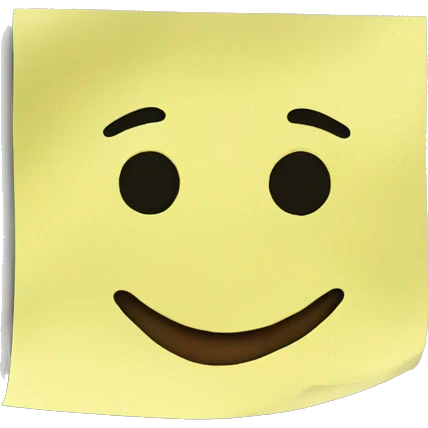 a sticky note emoji