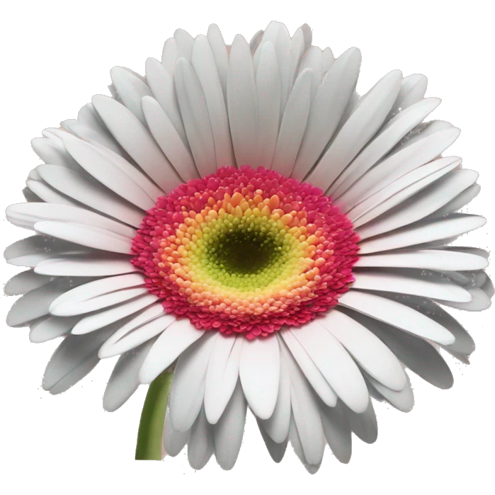 gerbera branca emoji