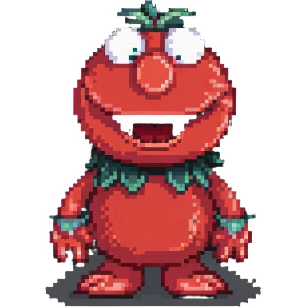 Elmo making a silly face emoji
