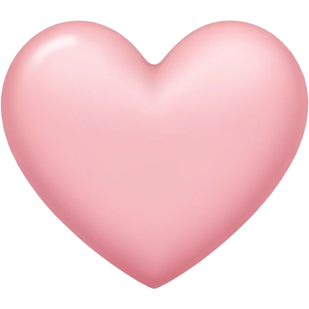 Light pink heart emoji